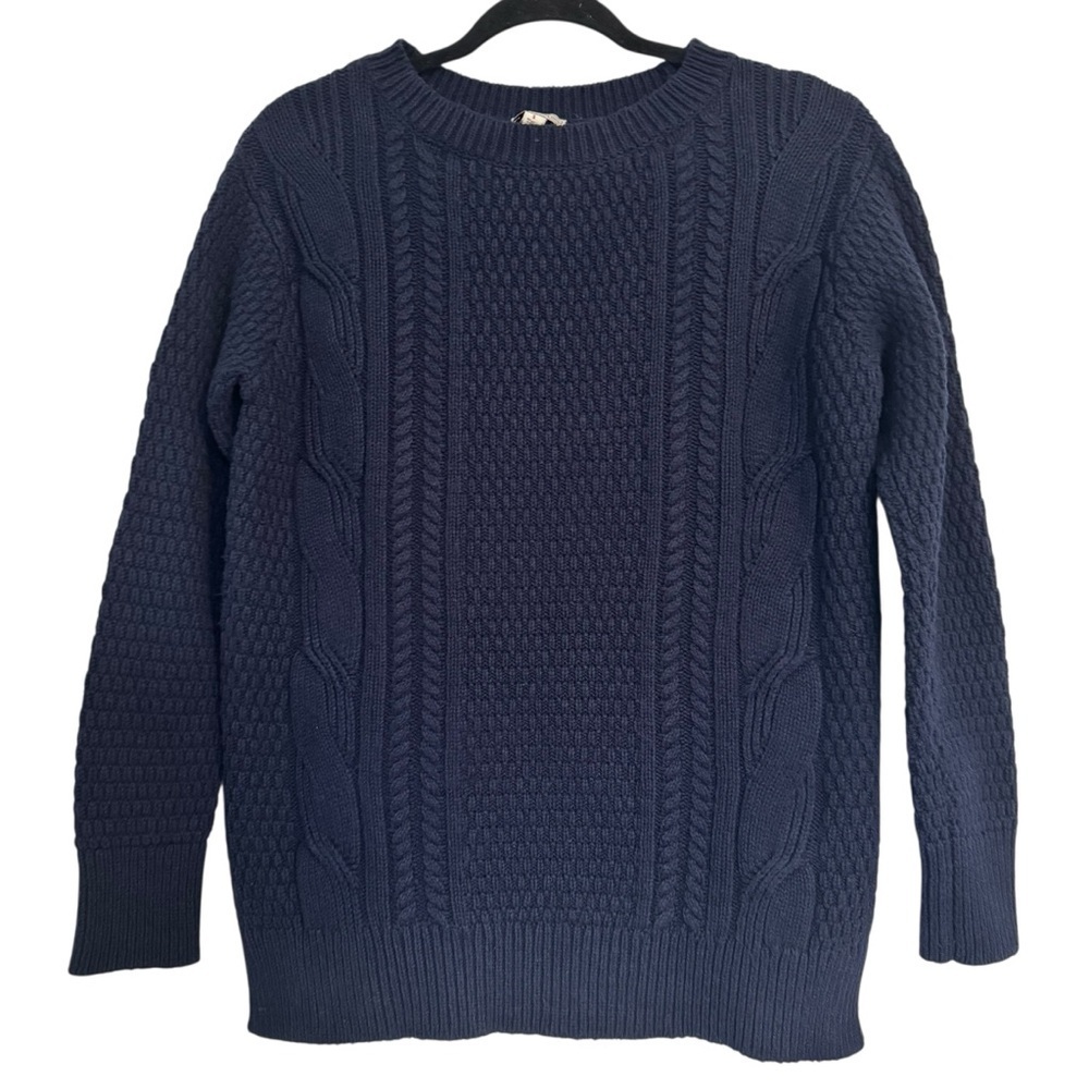 Gap Women’s Navy Cotton Cable Knit Small Sweater